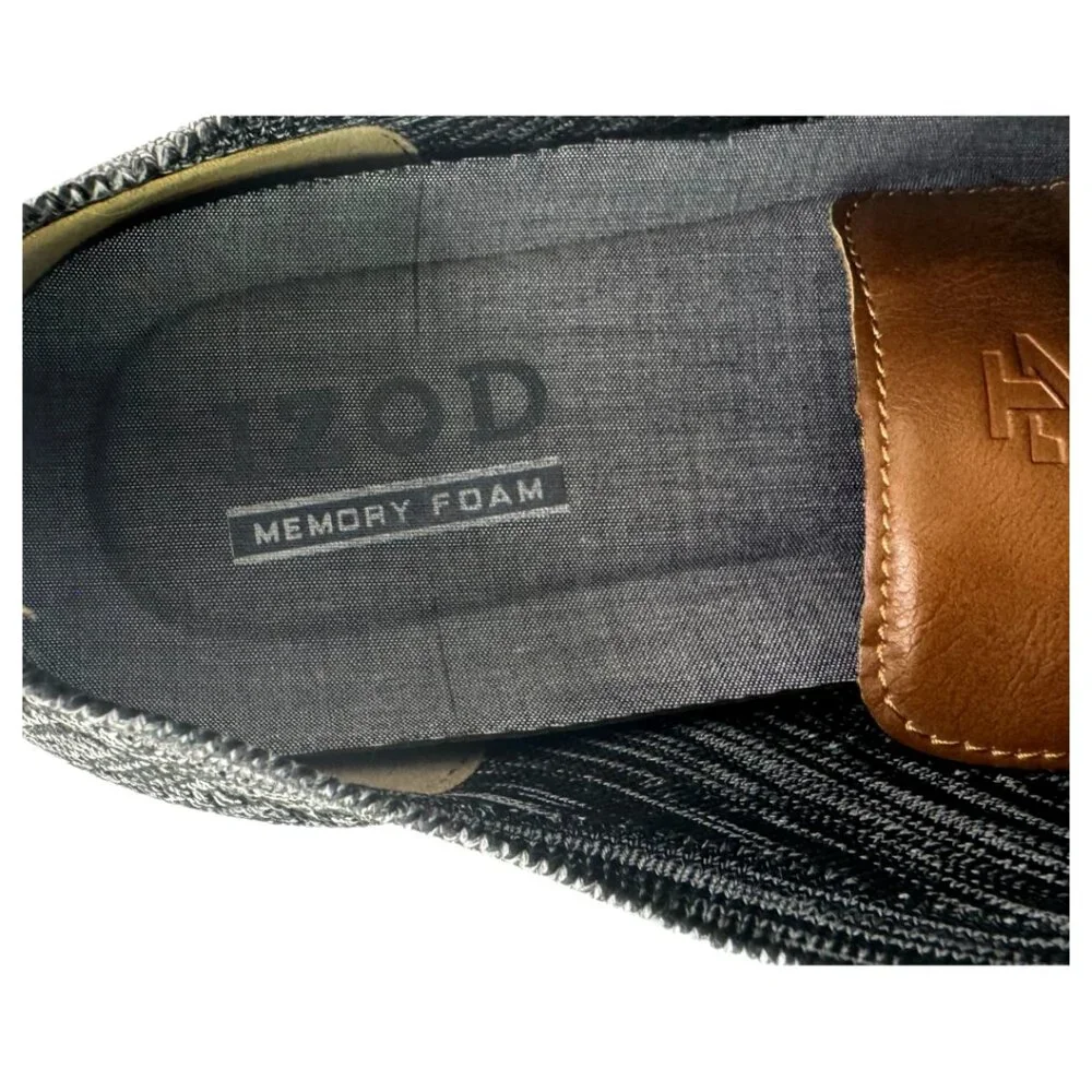 Izod Men's Grey & Black Casual Loafers Size:13M